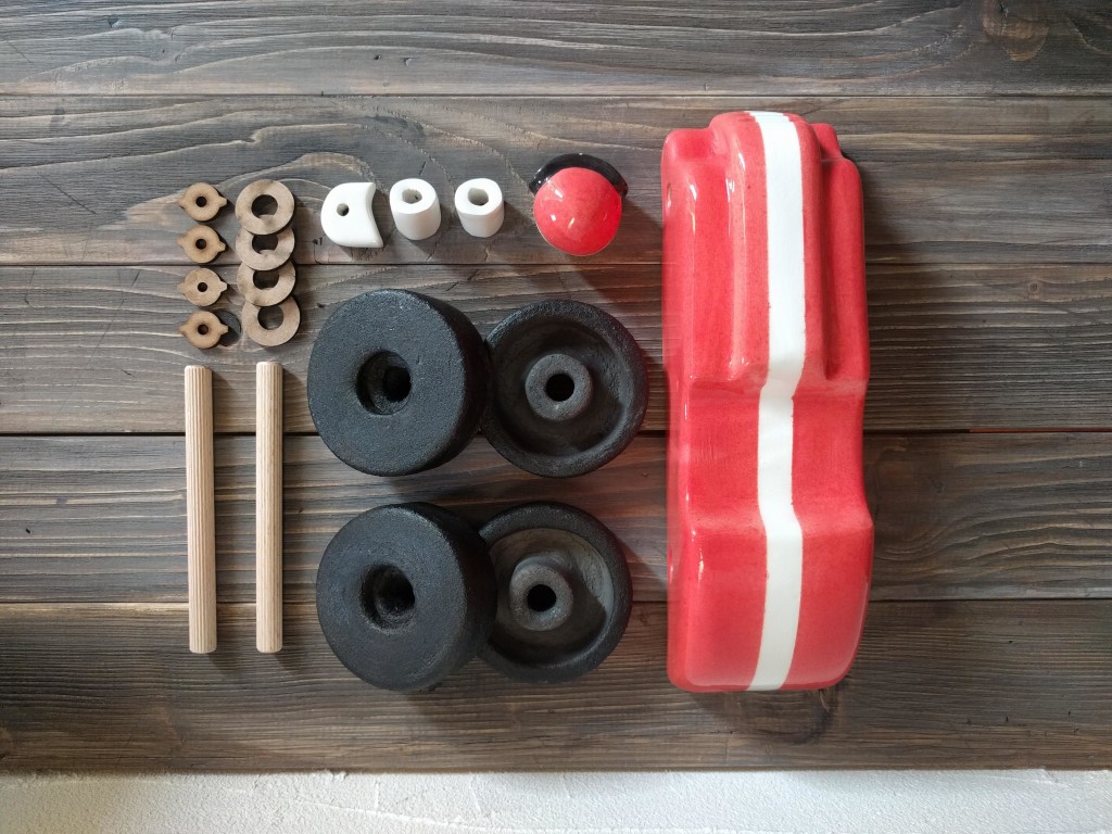 ceramica toy car parts to assemble 